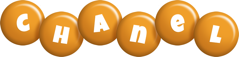 Chanel candy-orange logo
