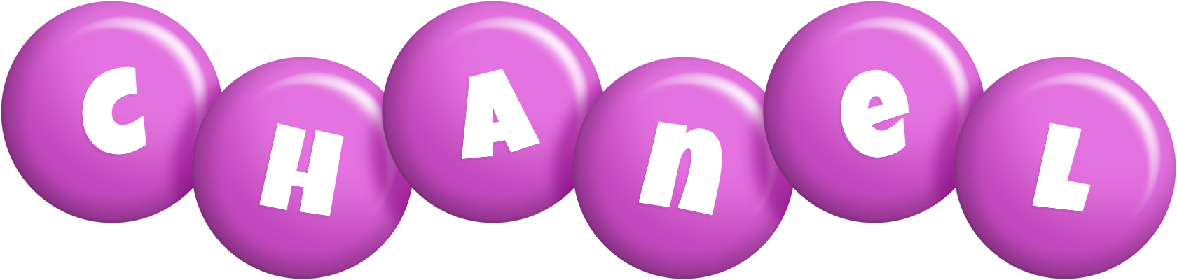 Chanel candy-purple logo
