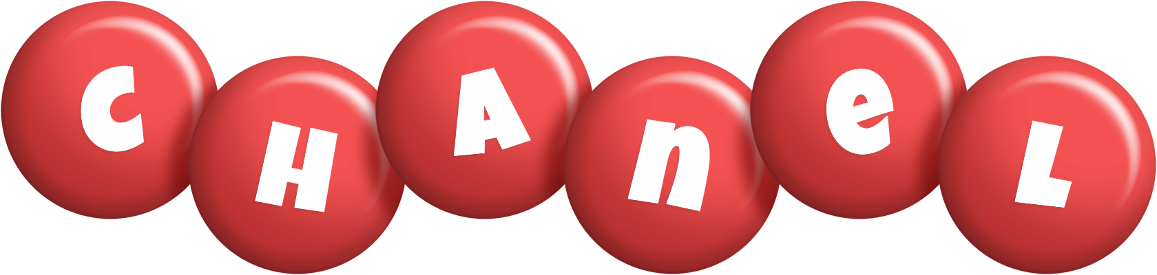 Chanel candy-red logo