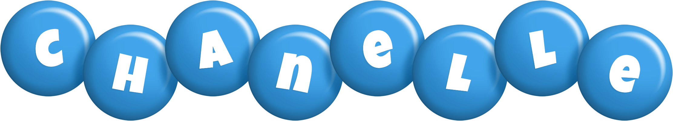 Chanelle candy-blue logo