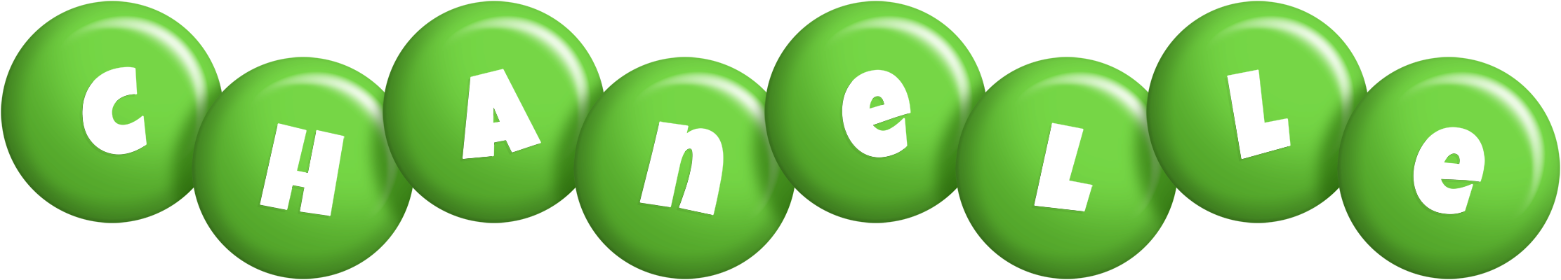 Chanelle candy-green logo