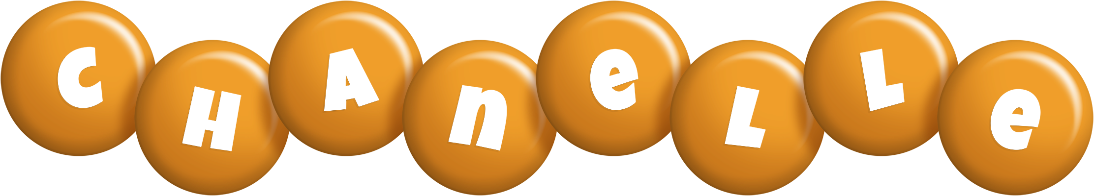 Chanelle candy-orange logo