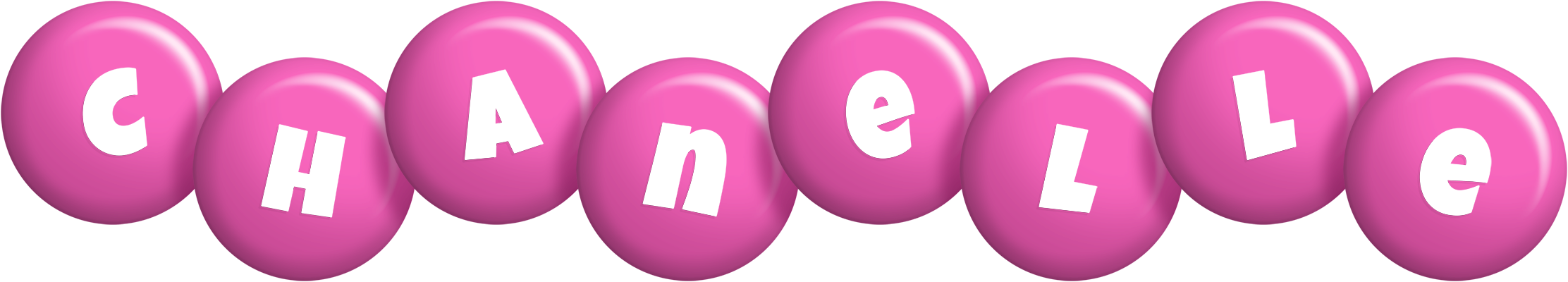 Chanelle candy-pink logo