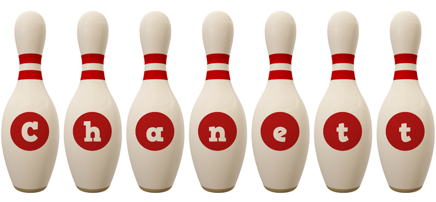 Chanett bowling-pin logo