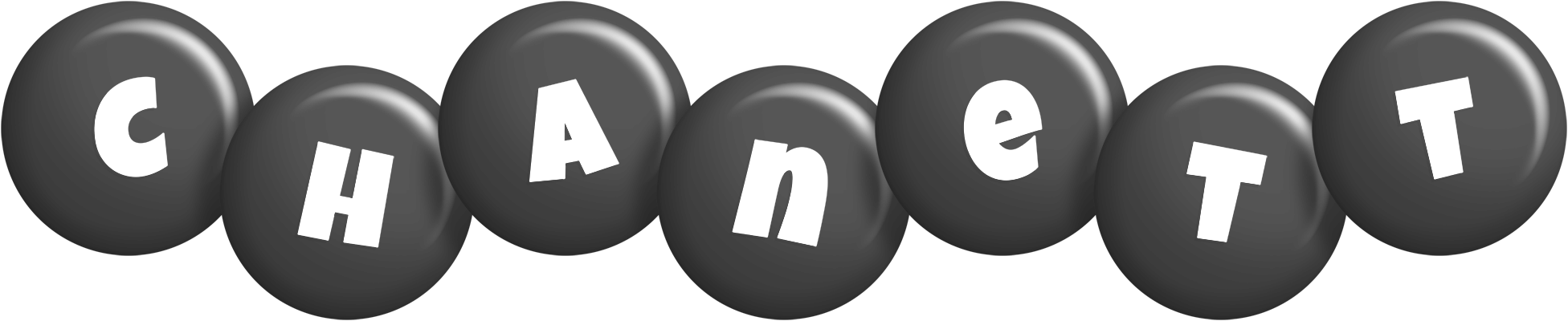 Chanett candy-black logo