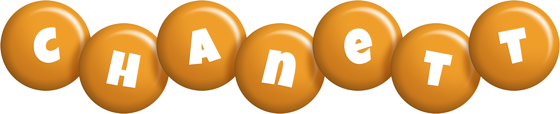 Chanett candy-orange logo