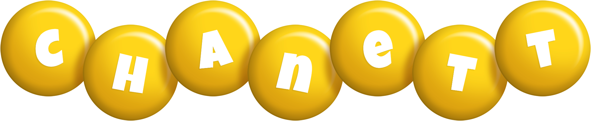 Chanett candy-yellow logo