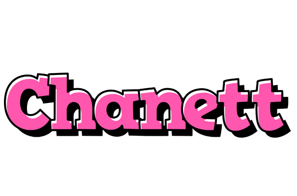 Chanett girlish logo