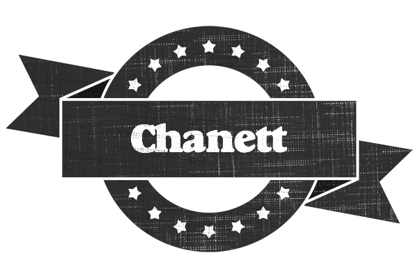 Chanett grunge logo