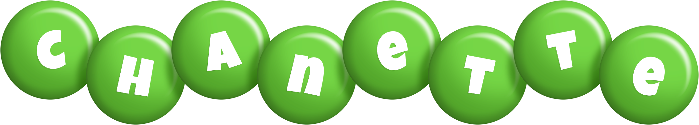 Chanette candy-green logo