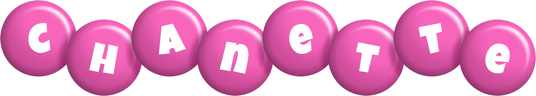 Chanette candy-pink logo