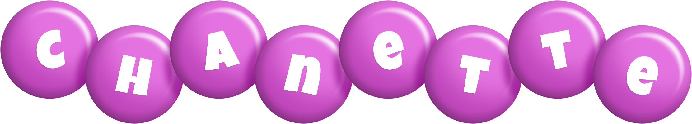 Chanette candy-purple logo