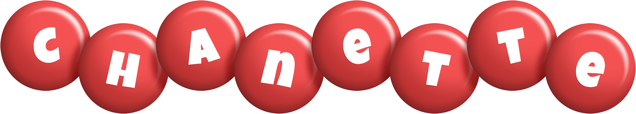 Chanette candy-red logo