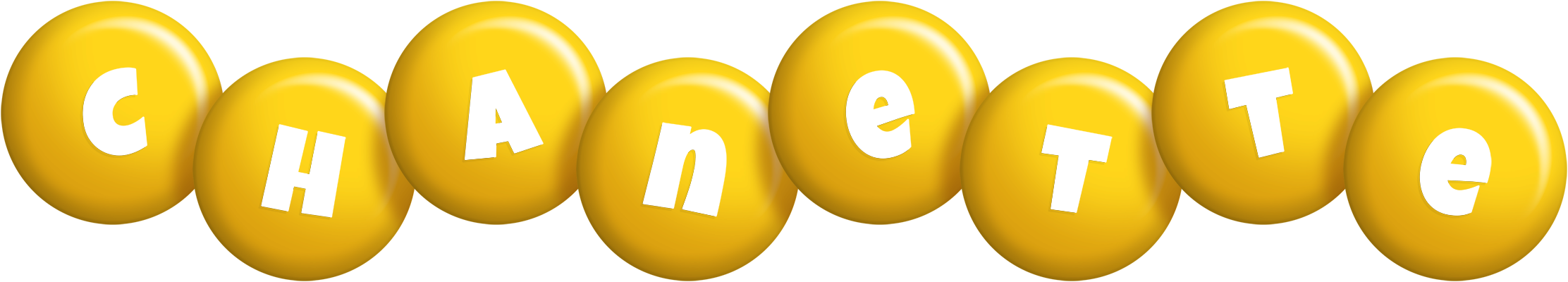 Chanette candy-yellow logo