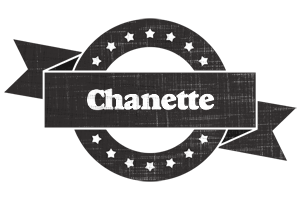 Chanette grunge logo