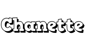 Chanette snowing logo