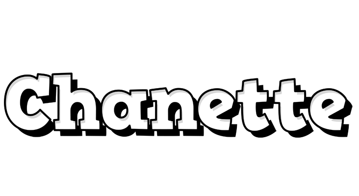 Chanette snowing logo