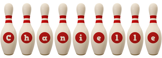 Chanielle bowling-pin logo