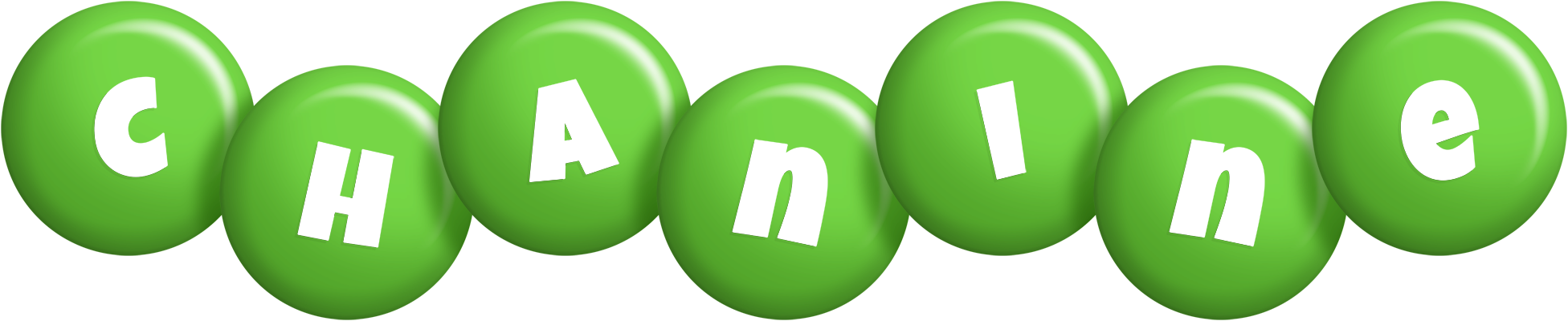 Chanine candy-green logo