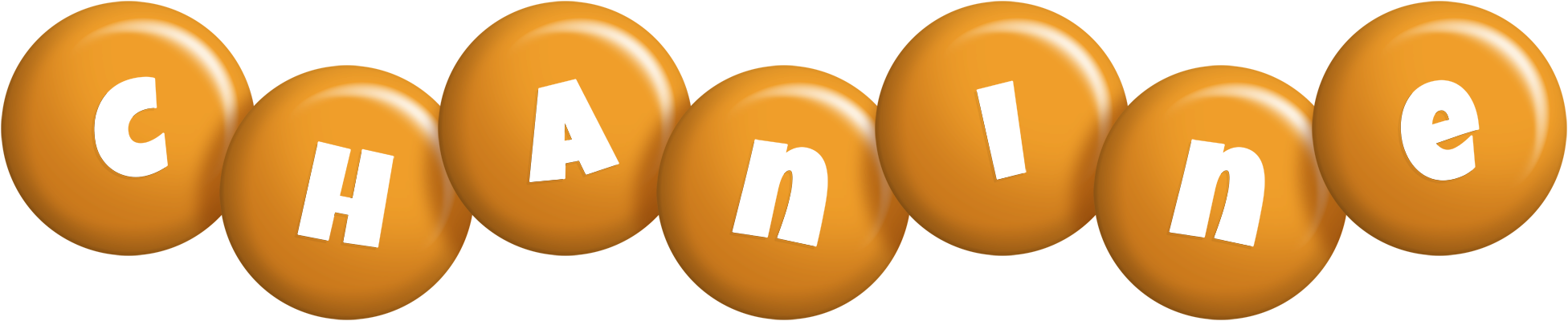 Chanine candy-orange logo