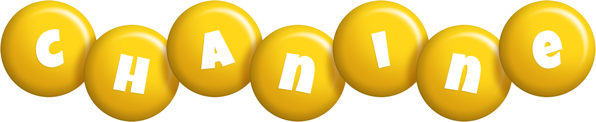 Chanine candy-yellow logo