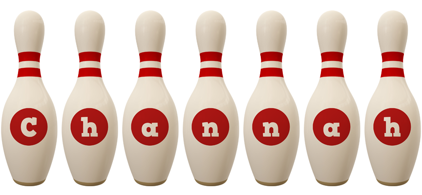 Channah bowling-pin logo