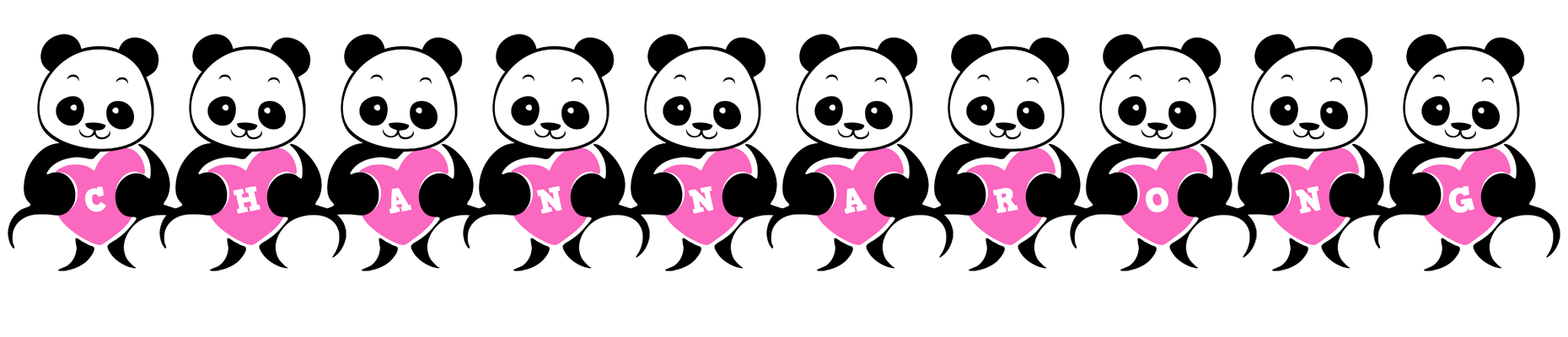 Channarong love-panda logo