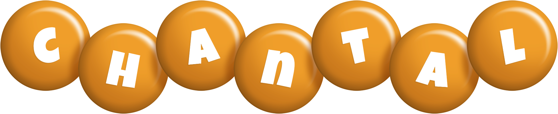 Chantal candy-orange logo