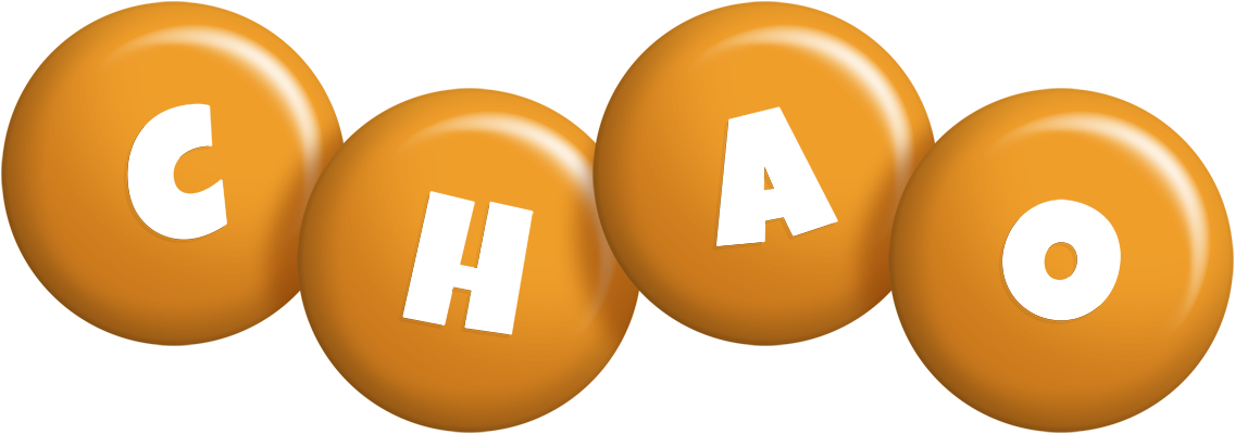 Chao candy-orange logo