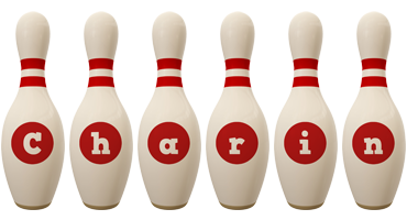 Charin bowling-pin logo