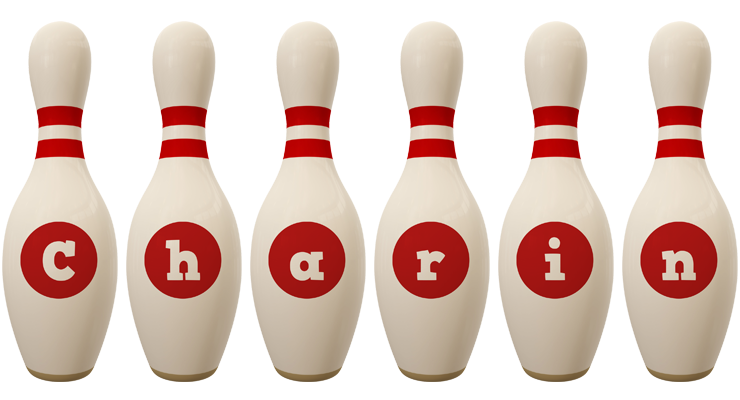 Charin bowling-pin logo