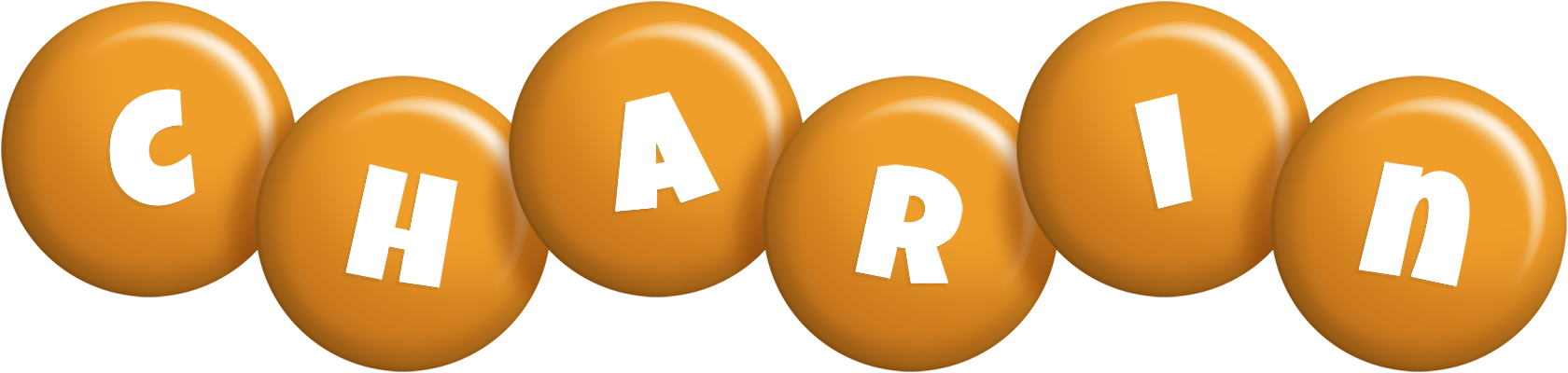 Charin candy-orange logo