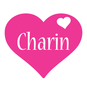 Charin love-heart logo