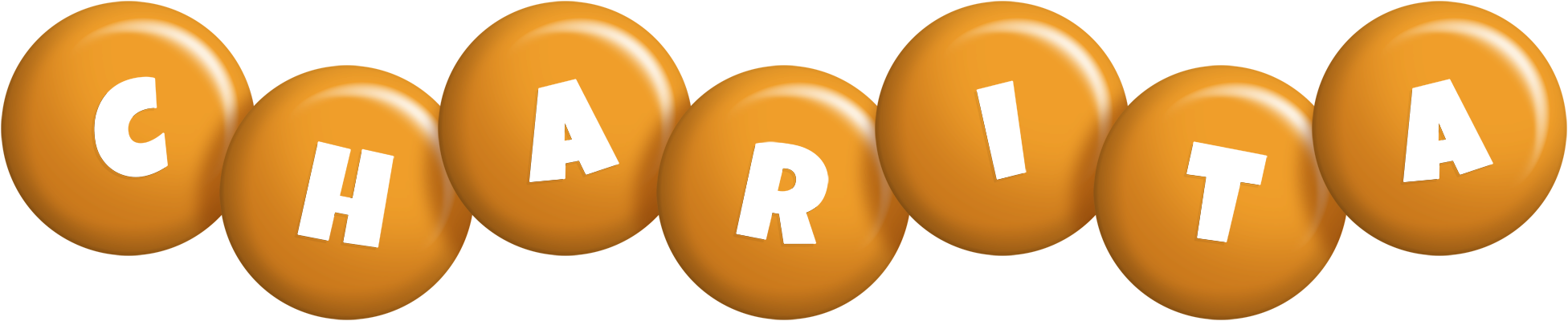 Charita candy-orange logo