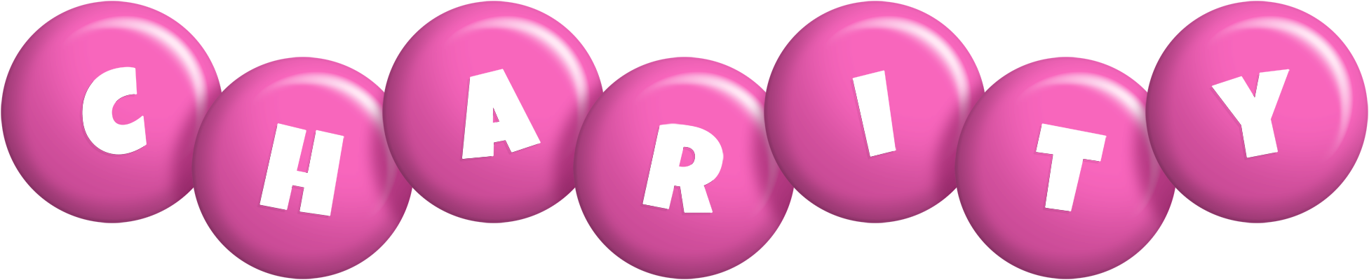 Charity candy-pink logo