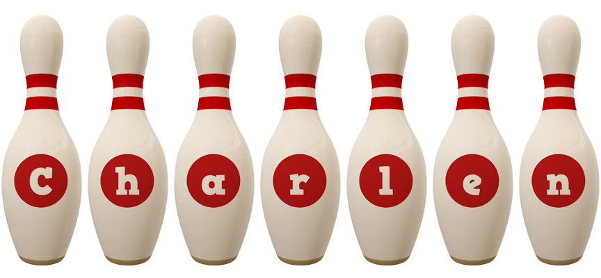 Charlen bowling-pin logo