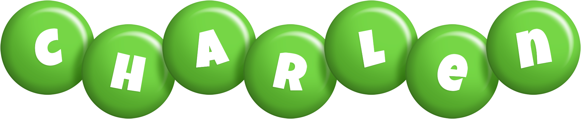Charlen candy-green logo
