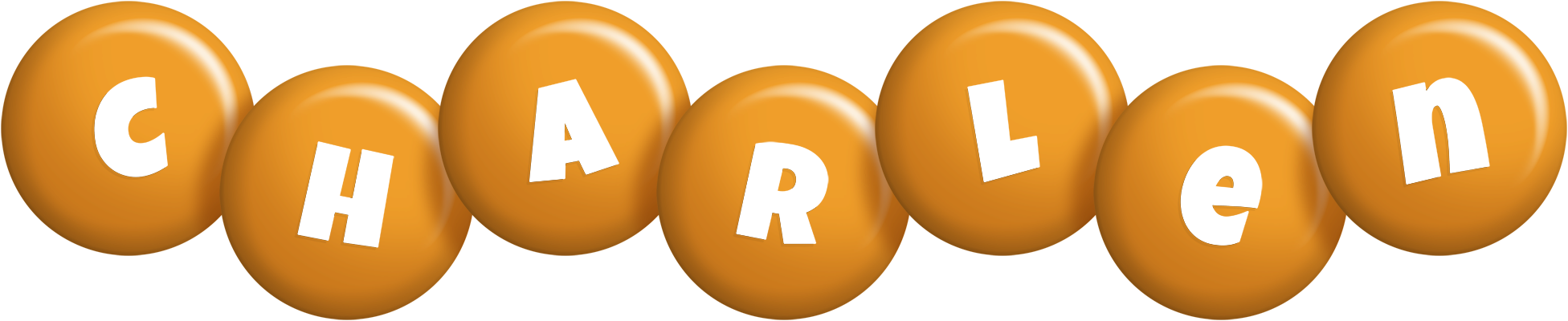 Charlen candy-orange logo