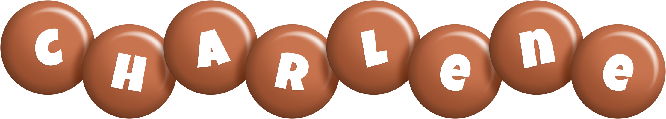 Charlene candy-brown logo