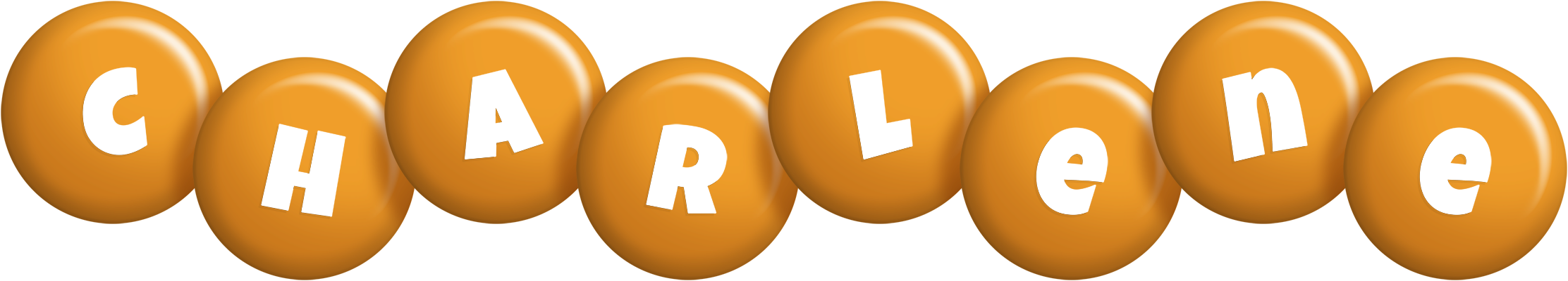 Charlene candy-orange logo