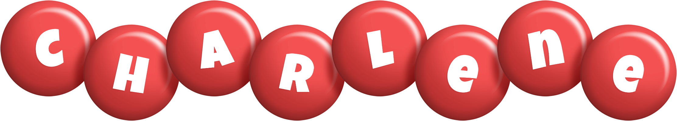 Charlene candy-red logo