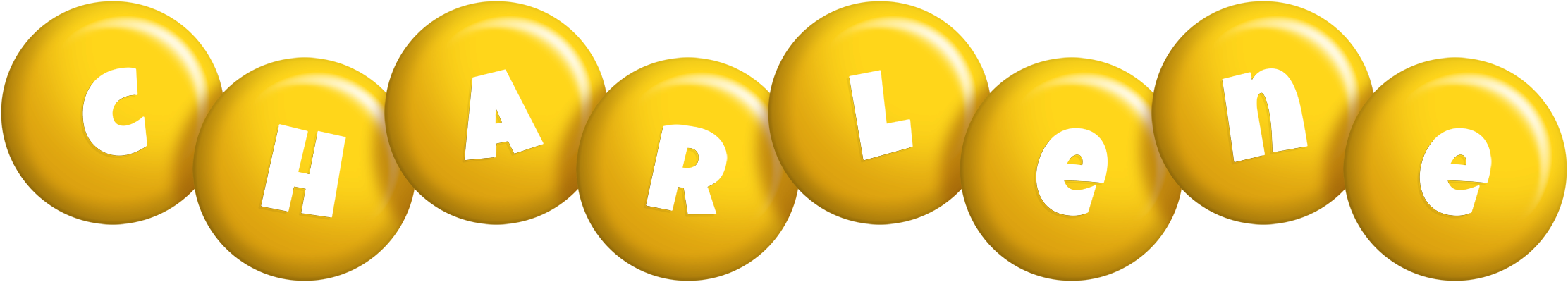 Charlene candy-yellow logo