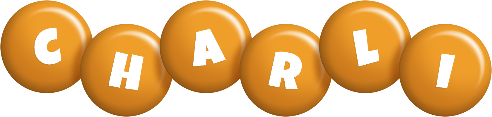 Charli candy-orange logo