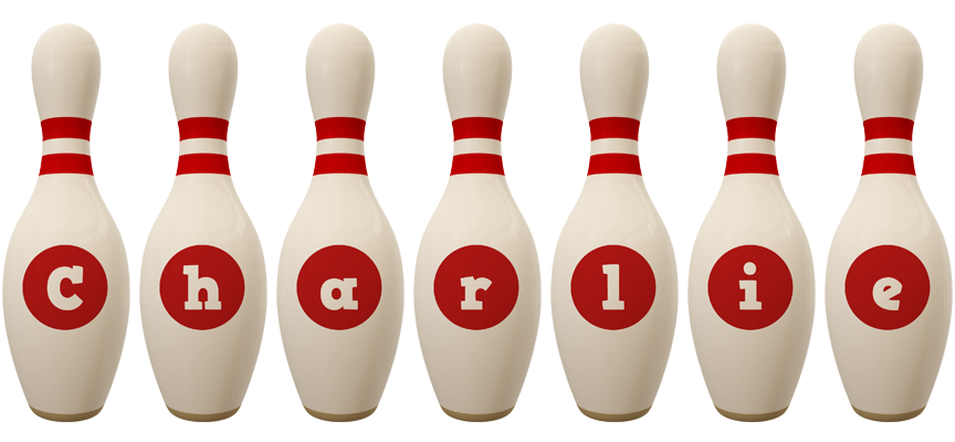 Charlie bowling-pin logo