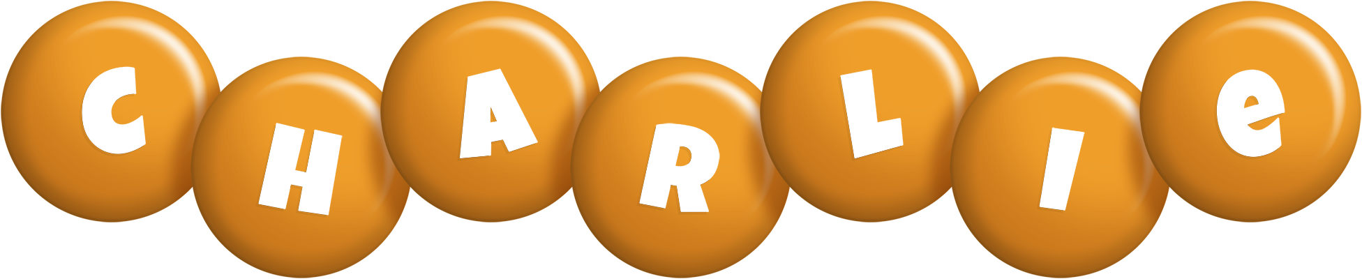Charlie candy-orange logo