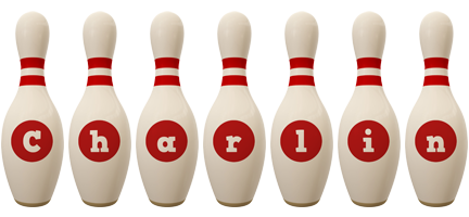 Charlin bowling-pin logo