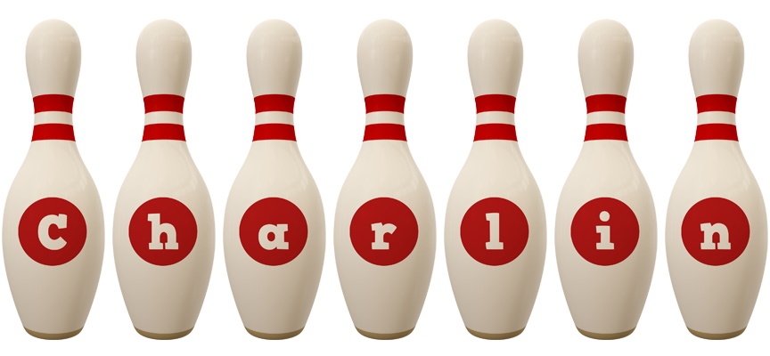 Charlin bowling-pin logo
