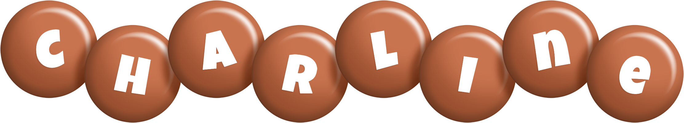 Charline candy-brown logo