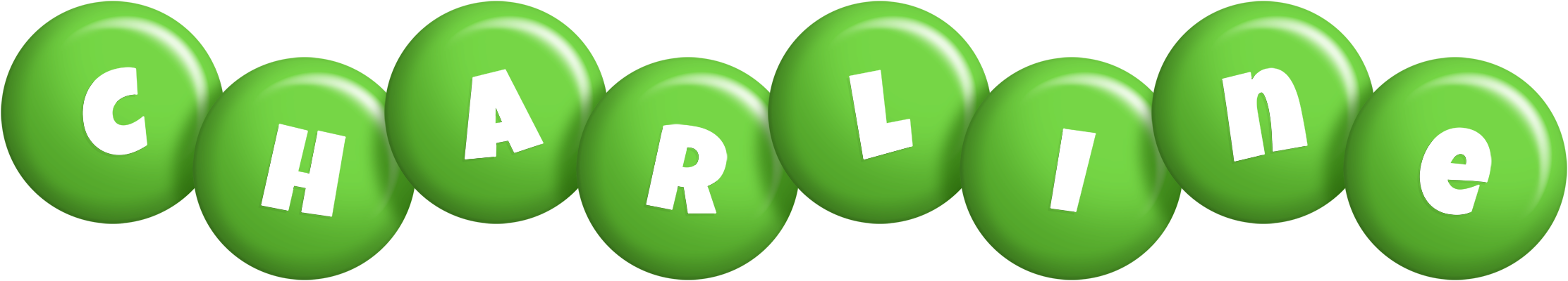 Charline candy-green logo
