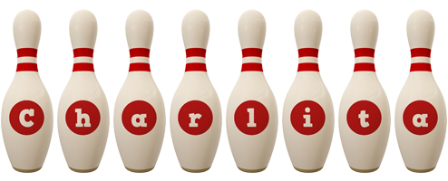 Charlita bowling-pin logo